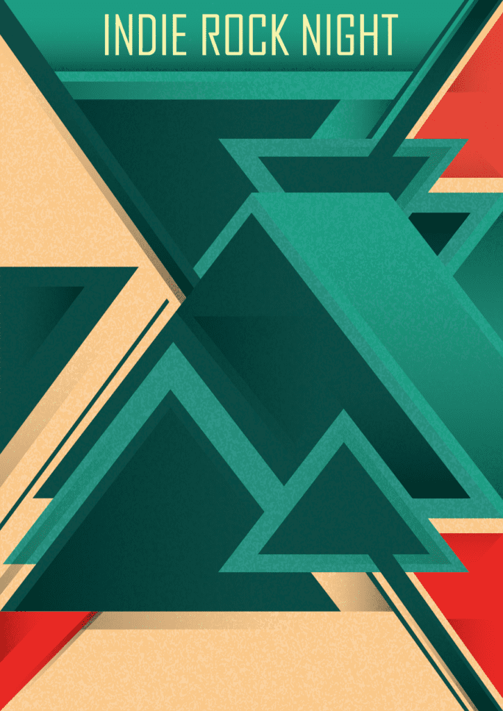poster indie rock (rock indépendant)