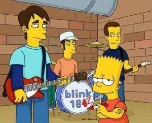 Blink 182 dans les Simpson