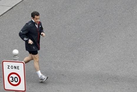 Sarkozy jogging